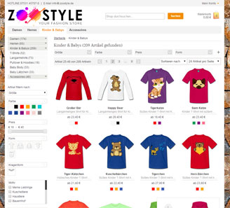 www.zoostyle.de - Online-Shop powered by orbiz.