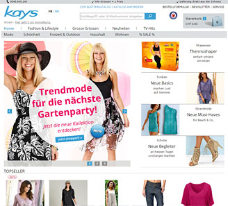 www.kays.ch - Online-Shop powered by orbiz.